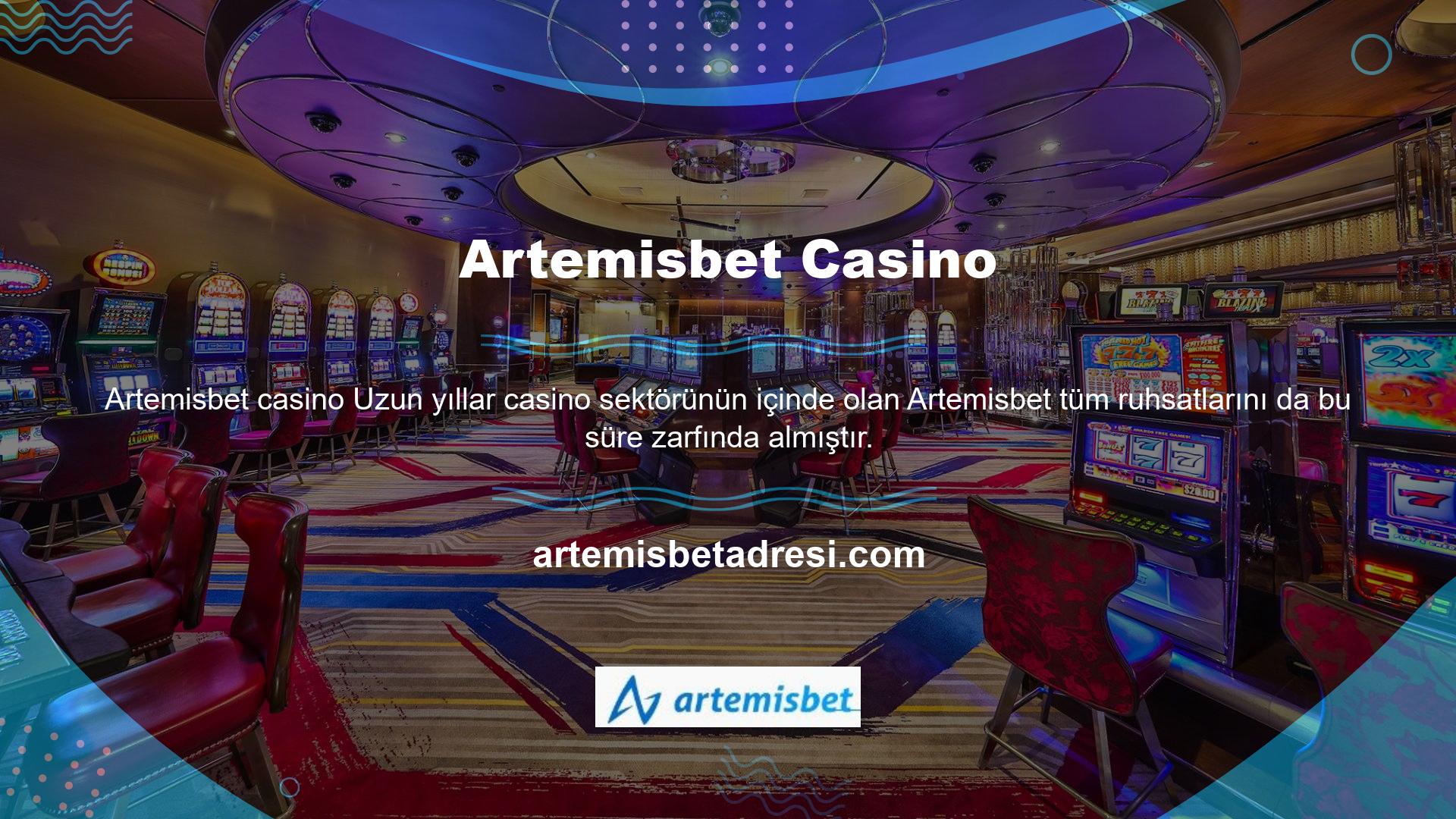 Web sitenize Artemisbet casino bilgileri ekleyerek üyelerinize güven verin